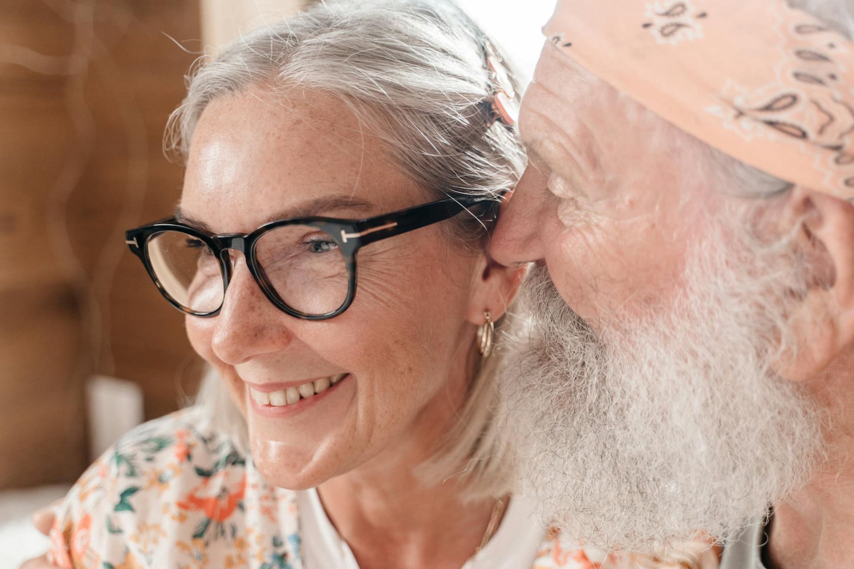 An older couple at home, representative of protecting cardiovascular health together