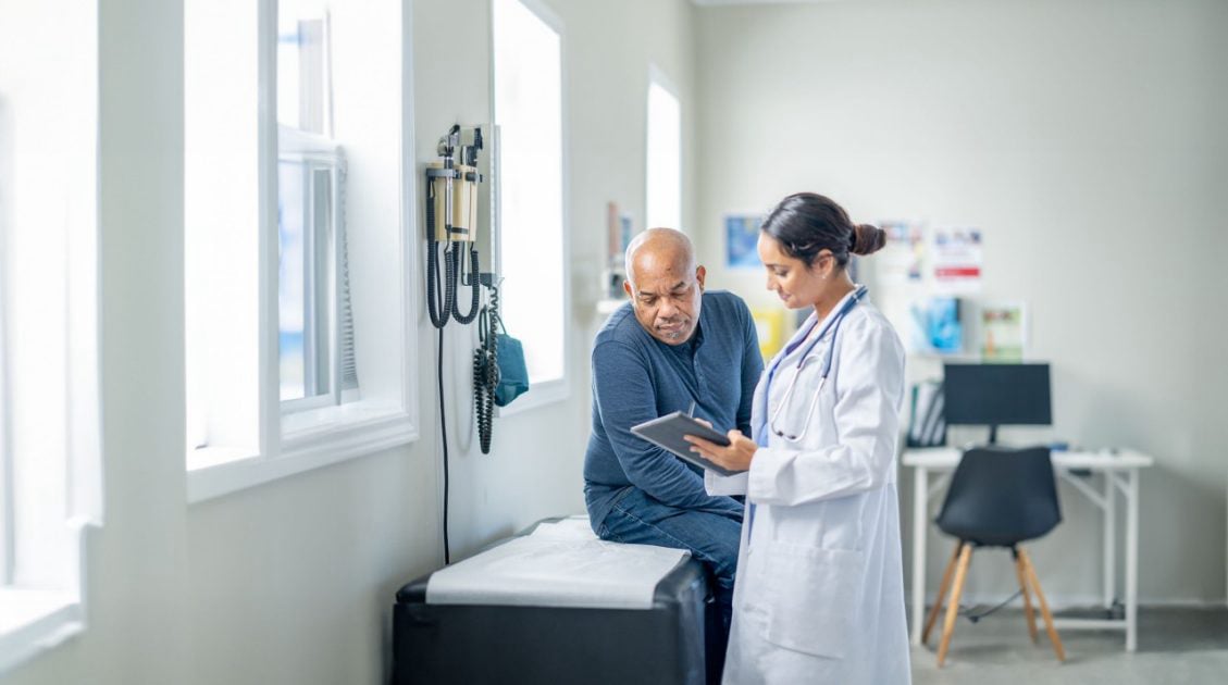 A provider listening during an unhurried mental health consultation
